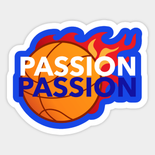 Passion for Basketball Sticker